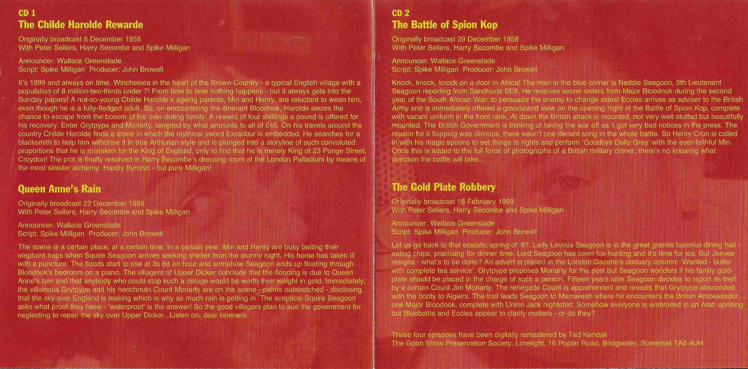 Middle of cover of ZBBC 2115 CD